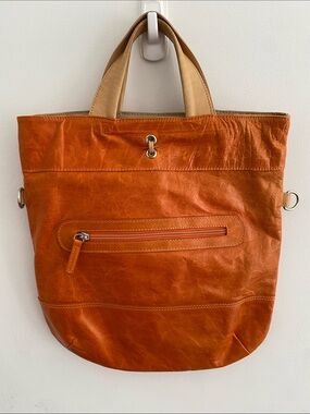 Maurizio Taiuti Leather Italian Purse Orange